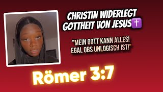 TRINITÄT ergibt kein SINN‼️ Christin widerlegt sich selbst und merkt es nicht🤧 [upl. by Natiha]