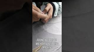 How to Add Needles to the Lace Wig Hair Ventilating and Hair Injection Machine shortsvideo howto [upl. by Goody]