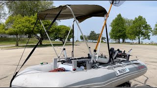 Downrigger and trolling setup for Dinghy [upl. by Maren932]