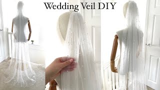 Wedding Veil How to make Wedding veil Bridal Veil sewing tutorial Veil DIY Anita Benko Bridal [upl. by Martyn885]