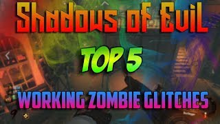 Shadows of Evil Best 5 Easy Solo Glitches [upl. by Nigem]