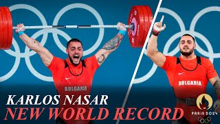 Karlos Nasar Breaks Mens 89kg World Record en Route to Gold Yeison López Silver Pizzolato Bronze [upl. by Trilby]