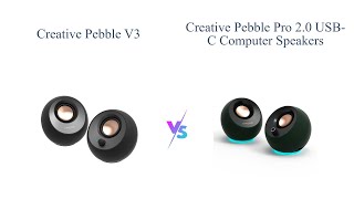 Creative Pebble V3 vs Pebble Pro  USBC Desktop Speakers Comparison 🎧 [upl. by Orabla]