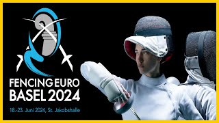 Basel 2024  Day03  Podium  Womens Sabre amp Mens Epee [upl. by Lolande]