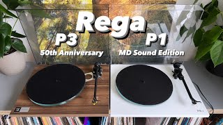 Rega P1 MD Sound Edition oder Rega P3 50th Anniversary Edition Plattenspieler bis 1000 Euro Review [upl. by Nnayelsel]