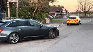 Two Audi A6 50 TDI Quattro units responding from the Avon amp Somerset Police’s Roads Policing Unit [upl. by Cranford]