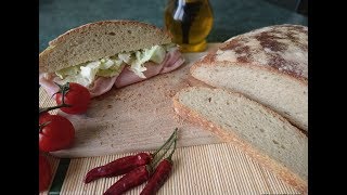 PANE CON FARINA ZERO E SEMOLA RIMACINATA CON PASTA MADRE [upl. by Addis]