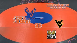 Jesup JHawks Wrestling vs Wapsie Valley and Maquoketa Valley  12122 [upl. by Leamhsi]