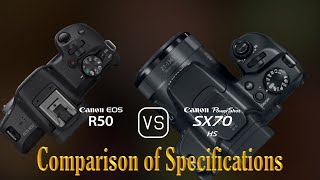 Canon EOS R50 vs Canon PowerShot SX70 HS A Comparison of Specifications [upl. by Sualkcin975]