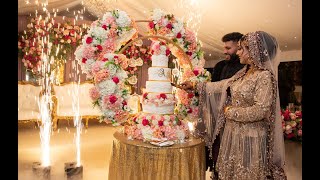 Ali amp Aleena Pakistani Wedding highlight 2022  Walima  London  Chigwell Marquee [upl. by Arok]