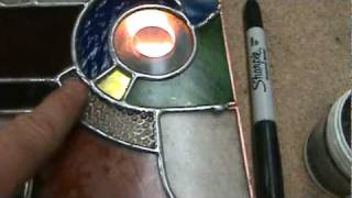 stained glass how to ideas sg21d soldering thick bevels jewels [upl. by Ymmik845]