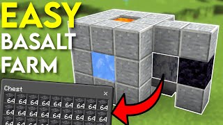 BASALT FARM  Minecraft Tutorial  Java amp Bedrock 121 [upl. by Repohtsirhc]