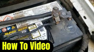 How To Charge Dual Batteries In A Diesel Truck And Replace Batteries Terminals [upl. by Engenia]