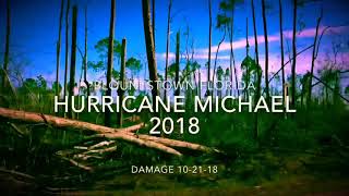 Hurricane Michael Damage BLOUNTSTOWN Florida 10212018 [upl. by Fariss]