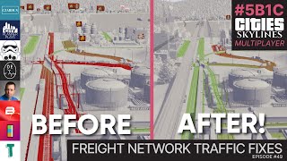 Freight Network Traffic Fixes  5B1C S2 EP49  Cities Skylines Multiplayer [upl. by Einuj]