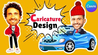 Caricature Design Effect Editing in Canva [upl. by Aiken]