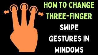 How to Change Three Finger Swipe Gestures in Windows 11 [upl. by Portland]