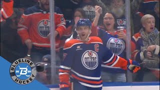 Connor McDavid buries a onetimer for his 1000th career point FDSN South [upl. by Saber]