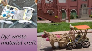 How to make horse cartDy cardboard amp jute project [upl. by Libyc]