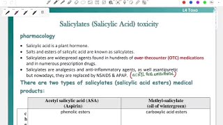 L4 Salicylates toxicity Toxo 41 [upl. by Nehgam869]