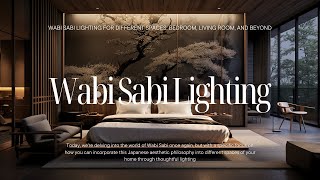 Wabi Sabi Lighting for Different Spaces Bedroom Living Room and Beyond [upl. by Elleuqar880]