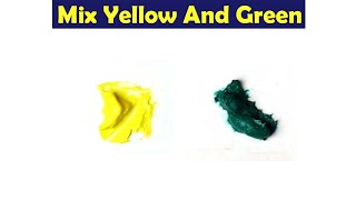 Mix Yellow And Green Make What Color  Color Mixing Paint [upl. by Banks]