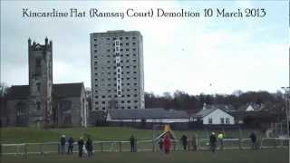 Kincardine Flat Demolition 10 March 2013 [upl. by Letta]