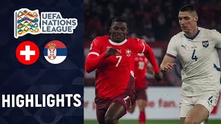 Schweiz vs Serbien 11 Highlights UEFA Nations League 2024 србија швајцарске [upl. by Friedland]