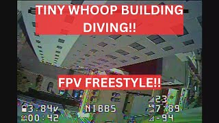 TINY WHOOP BUILDING DIVING PARKING GARAGE FPV FREESTYLE [upl. by Ahselaf]