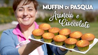 MUFFIN DI PASQUA CIOCCOLATO E ARANCIA Ricetta Facile  Fatto in Casa da Benedetta [upl. by Braden39]