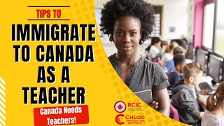 How to immigrate to Canada as a Teacher Get your Work Permit amp Permanent Residence [upl. by Sidnarb]