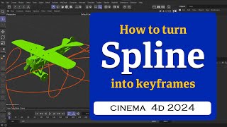 How to turn position keyframes into spline and vice versa in Cinema 4D 2024 MaxonVFX ​ [upl. by Ahseinad70]