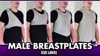 4 Easy Beginner Male Breastplates for Cosplay Using Foam Size Large [upl. by Robinet647]