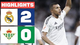 REAL MADRID 2  0 REAL BETIS  RESUMEN LALIGA EA SPORTS [upl. by Syd]