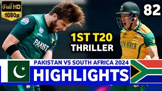 Pakistan Vs South Africa 1st T20 Match Highlights 2024  PAK VS SA Highlights [upl. by Schofield216]