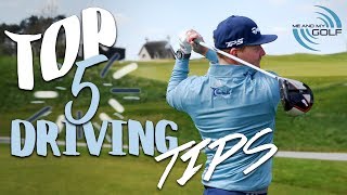 Top 5 DRIVING Tips  Me And My Golf [upl. by Adiel]