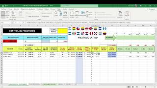 👉Pago diario Gota a Gota Pestamista Informal Control de Prestamos en Excel plantilla de prestamo [upl. by Jenine]