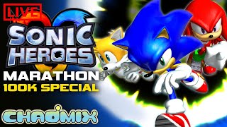 🔴 Sonic Heroes FULL GAME MARATAHON 100K Subscriber Special [upl. by Ajam]