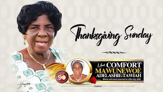 Funeral Rite of the Late Madam Comfort Mawunewoe AdelashieTawiah Thanksgiving Sunday [upl. by Adelaida]