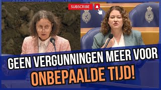 Marjolein Faber pakt Podt aan wij willen geen vergunningen meer verstrekken voor onbepaalde tijd [upl. by Ottinger]