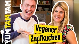 Wie BACKT man eigentlich VEGAN  Veganer russischer Zupfkuchen mit Tomatolix  yumtamtam [upl. by Assirem477]