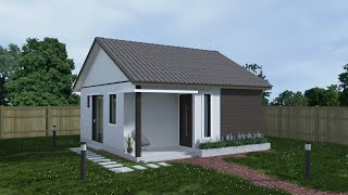 Modern Small Home Spacious 39 sqm 6m x 65m House Design [upl. by Elora]