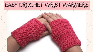 Easy Crochet Wrist Warmer  Crochet Gloves [upl. by Shipman]