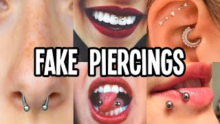 15 DIY Fake Piercings in Minutes At Home ❤️ Easy [upl. by Emanuel]