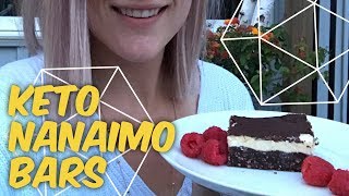 Keto Nanaimo Bars  Ketogenic Dessert  Joanna Tries to Cook Again [upl. by Oiluarb282]