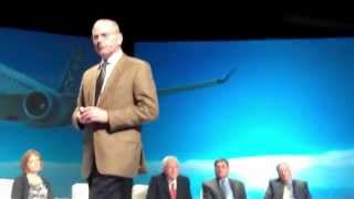 Bombardiers Chet Fuller speaks at ISTAT Americas on CSeries aircraft development [upl. by Rolecnahc]