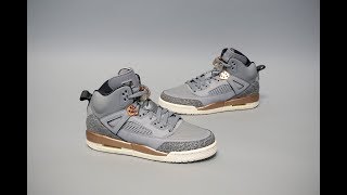 Air Jordan Spizike BG Wolf Grey Metallic Red Bronze [upl. by Cathie594]