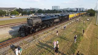 20241007  UP 4014 Big Boy stopped on Main 1 in Bryan TX [upl. by Strep]