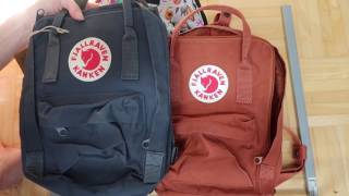 MINI FJALLRAVEN KANKEN and Jansport Half Pint  Backpack HAUL and reivew [upl. by Bohlin]