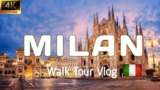 Milan Italy Walk Tour Full Vlog [upl. by Doowle]